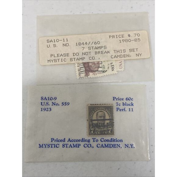 Vintage Postage Stamps US Collection Lot Of 71 Used Off Paper Dated 1895-1994 - Picture 4 of 8